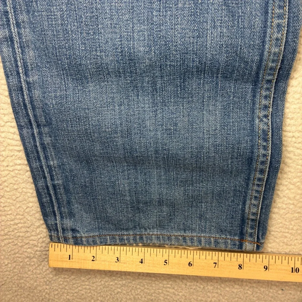 Vintage True Religion Bobby Jeans Men 33x30 Blue Faded Whiskered Distressed USA